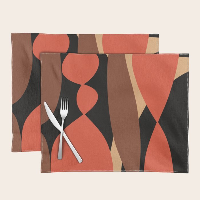 Modern shapes composition N03 Placemat Gallery Image 1