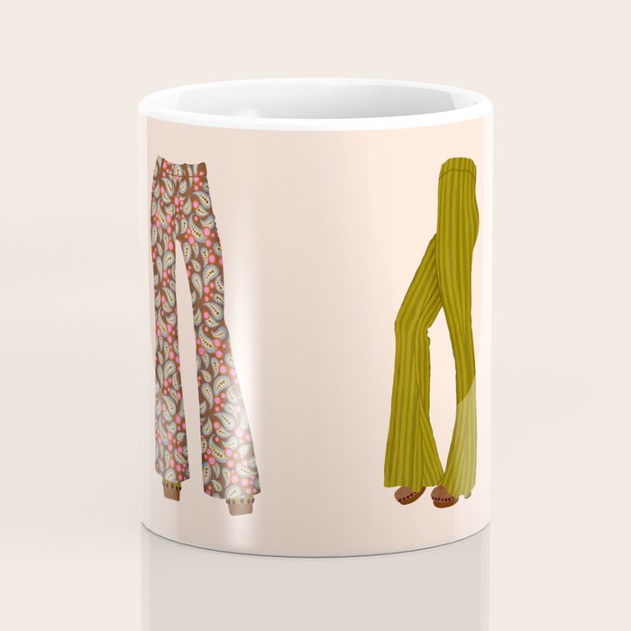1970s Bellbottom Bliss Retro Fashion Coffee Mug Gallery Image 4