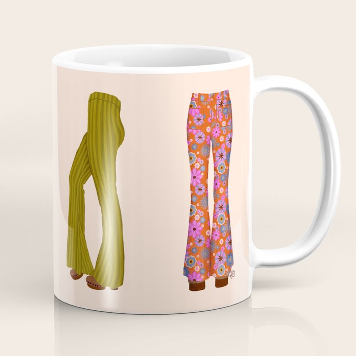 1970s Bellbottom Bliss Retro Fashion Coffee Mug Gallery Image 1