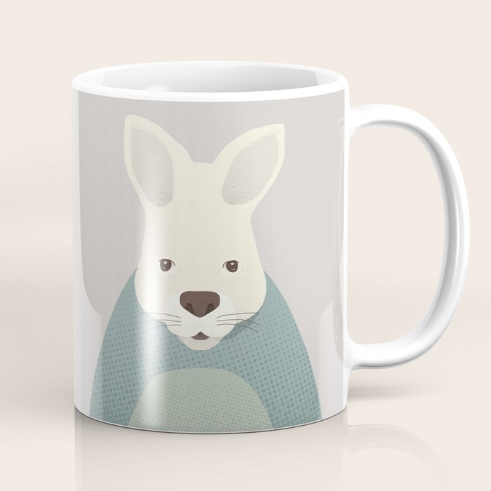 Whimsy Kangaroo, Animal Portrait Coffee Mug Gallery Image 1