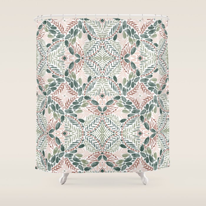 Jungle Charm Artistic Medley Shower Curtain Gallery Image 1
