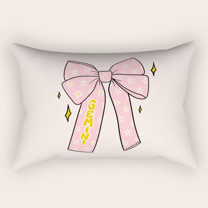 Gemini Bow Rectangular Pillow Gallery Image 1