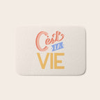 Retro C'est La Vie Bath Mat Gallery Image 1