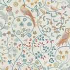 William Morris Newill Owl Art Blue Indigo Saffron Vintage Pattern Coffee Mug Gallery Image 2