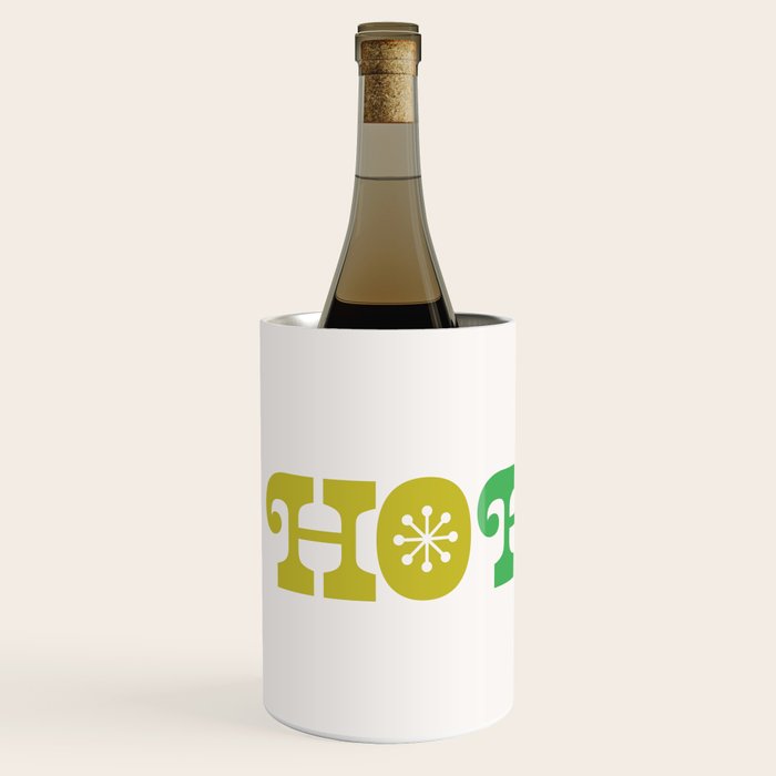 Ho Ho Ho - Pink and Green Wine Chiller Gallery Image 2