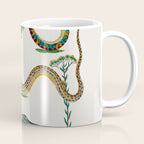Albertus Seba Snakes And Lizards Teal Coffee Mug Gallery Image 1