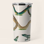 Albertus Seba Snakes And Lizards Teal Travel Mug Gallery Image 1