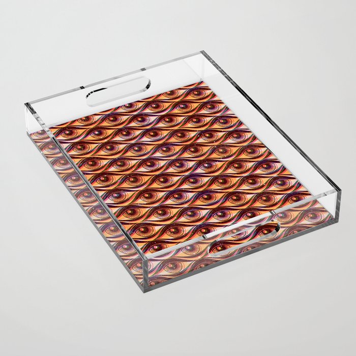 Hypnotized - vintage gold Acrylic Tray Gallery Image 1