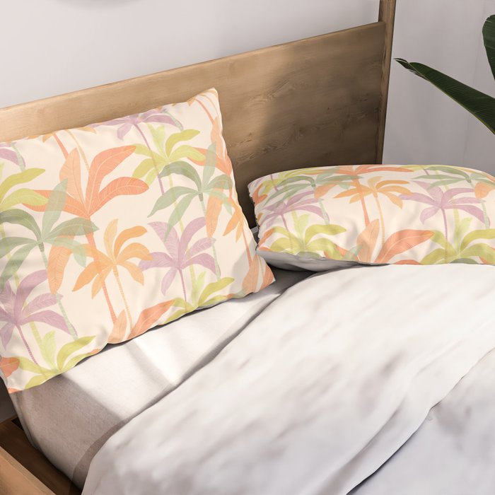 Palm Grove Repeat Pattern Pillow Sham Gallery Image 2