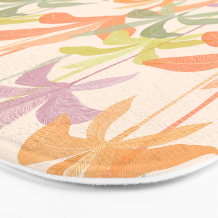 Palm Grove Repeat Pattern Bath Mat Gallery Image 3