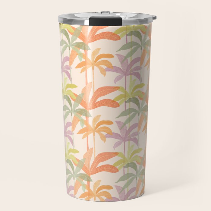 Palm Grove Repeat Pattern Travel Mug Gallery Image 1