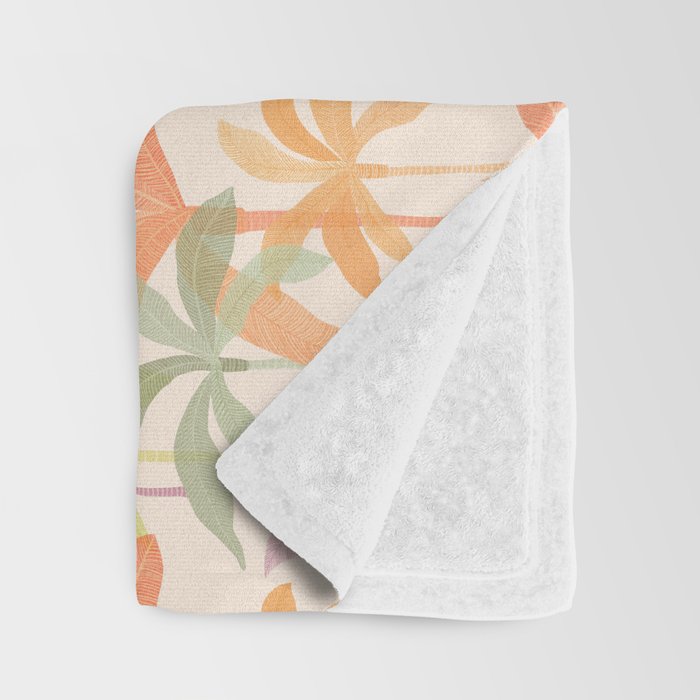 Palm Grove Repeat Pattern Throw Blanket Gallery Image 3