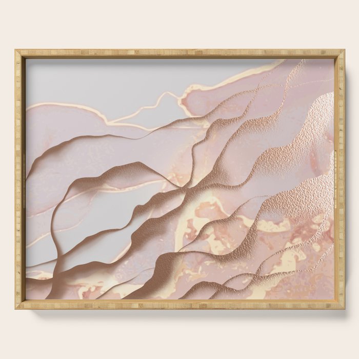 Rose Gold Sands Serving Tray Gallery Image 1