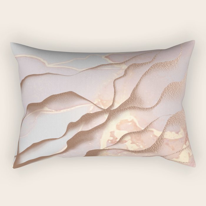 Rose Gold Sands Rectangular Pillow Gallery Image 2