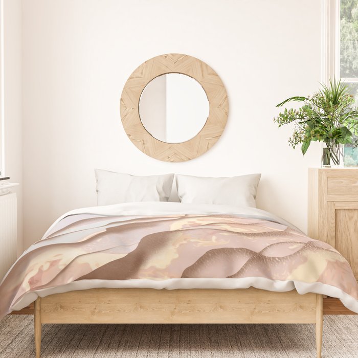 Rose Gold Sands Duvet Cover Gallery Image 3