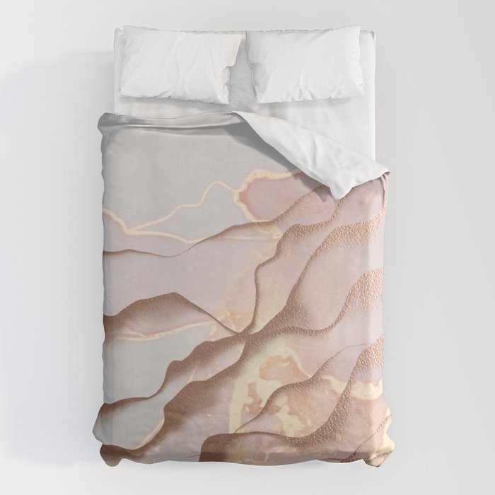 Rose Gold Sands Duvet Cover Gallery Image 6