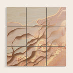Rose Gold Sands Wood Wall Art Gallery Image 1