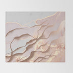Rose Gold Sands Throw Blanket Gallery Image 2