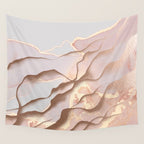 Rose Gold Sands Wall Tapestry Gallery Image 4