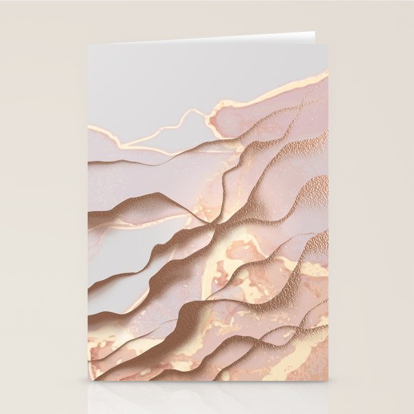 Rose Gold Sands Stationery Card Gallery Image 1