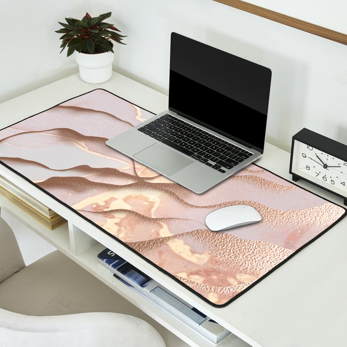 Rose Gold Sands Desk Mat Gallery Image 2