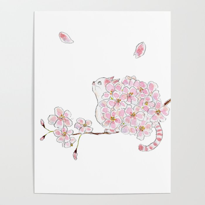 SAKURA CAT -Cherry blossom- Poster Gallery Image 4