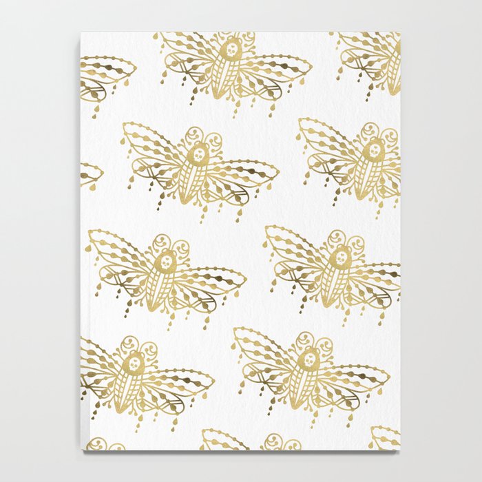 Death's Head Hawkmoth - Gold Palette Notebook Gallery Image 4