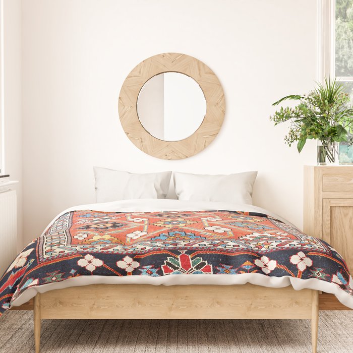 Shirvan East Caucasus Rug Print Duvet Cover Gallery Image 3