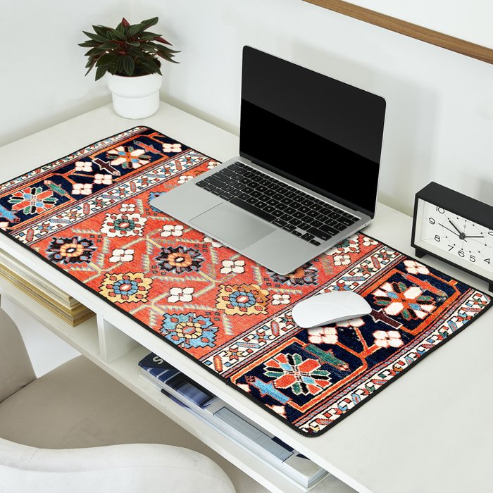 Shirvan East Caucasus Rug Print Desk Mat Gallery Image 2