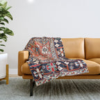 Shirvan East Caucasus Rug Print Throw Blanket Gallery Image 1