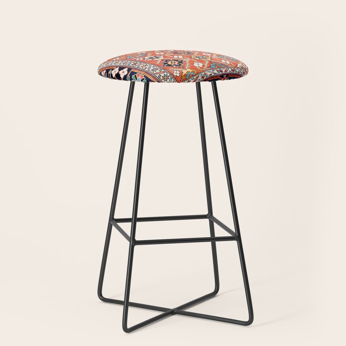 Shirvan East Caucasus Rug Print Stool Gallery Image 1