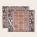 Shirvan East Caucasus Rug Print Placemat Gallery Image 1