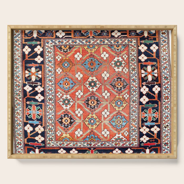 Shirvan East Caucasus Rug Print Serving Tray Gallery Image 1