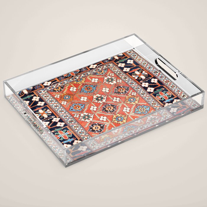 Shirvan East Caucasus Rug Print Acrylic Tray Gallery Image 1