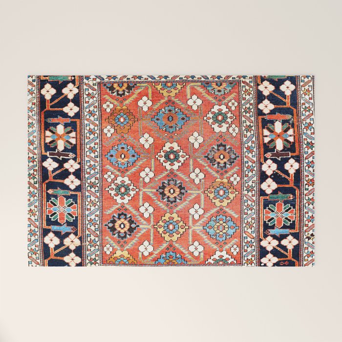Shirvan East Caucasus Rug Print Welcome Mat Gallery Image 1