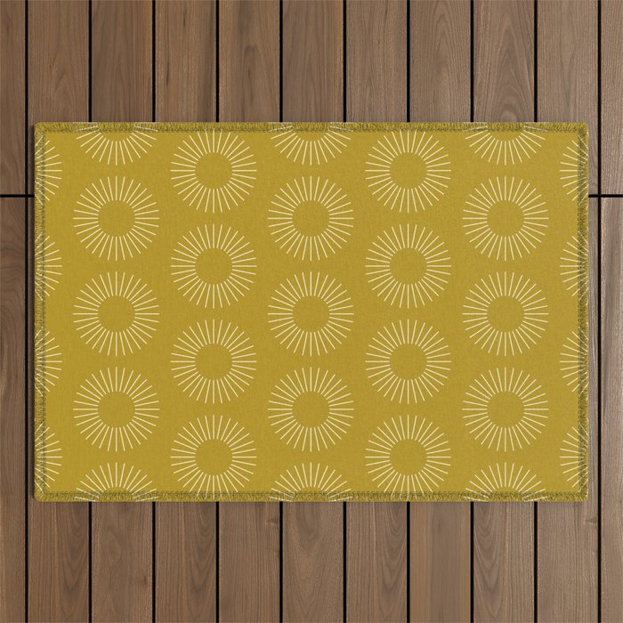 Minimalist Sunray Pattern XVI Outdoor Rug Gallery Image 1