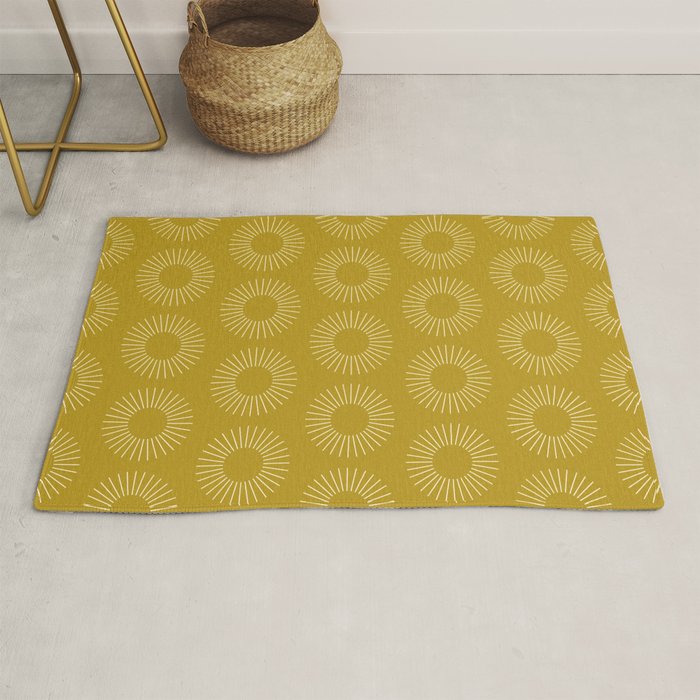 Minimalist Sunray Pattern XVI Rug Gallery Image 1