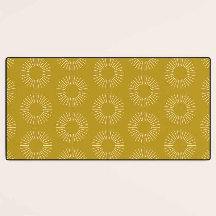 Minimalist Sunray Pattern XVI Desk Mat Gallery Image 3