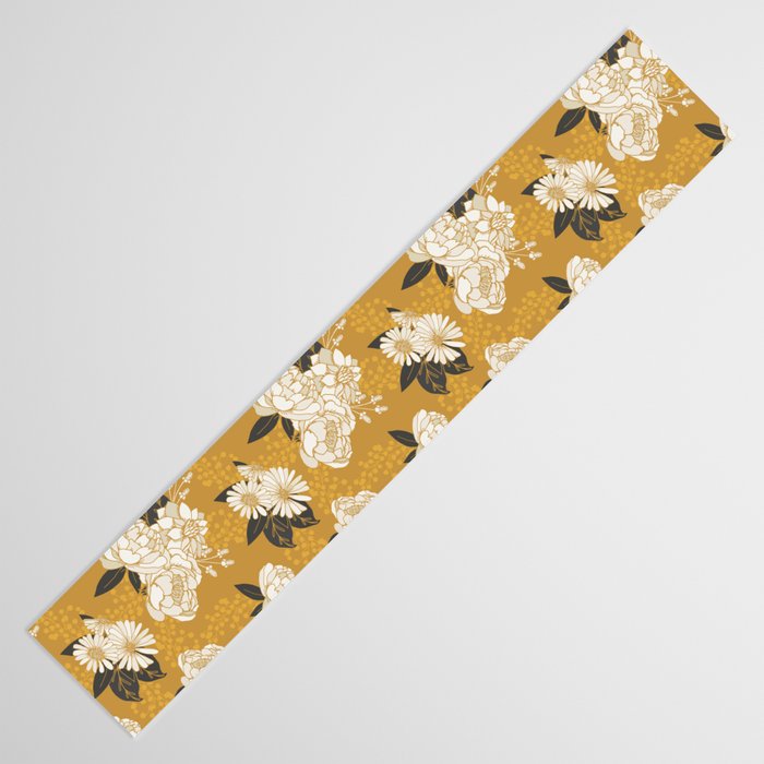Glam Florals - Gold Table Runner Gallery Image 3