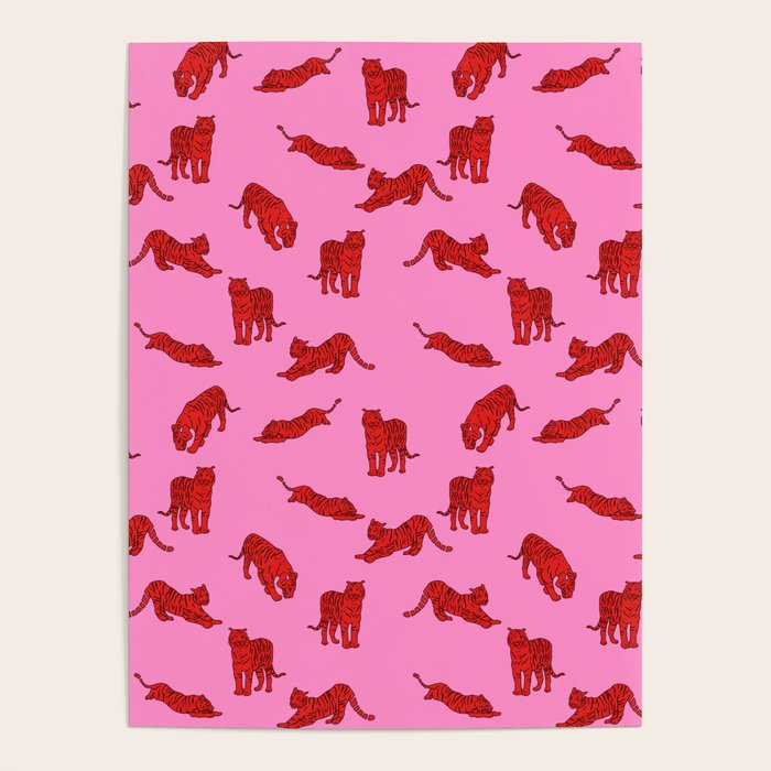 Exotic Pink + Red Wildcats Poster Gallery Image 4