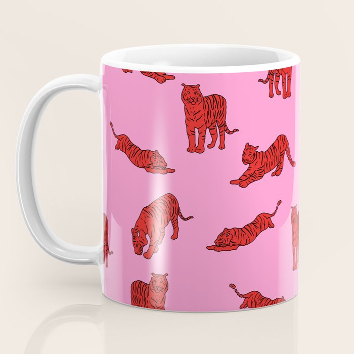 Exotic Pink + Red Wildcats Coffee Mug Gallery Image 3