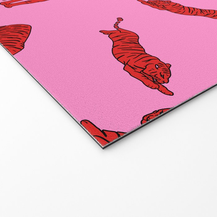 Exotic Pink + Red Wildcats Welcome Mat Gallery Image 2