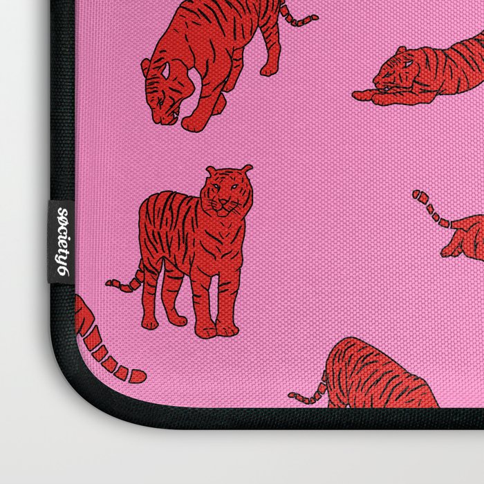 Exotic Pink + Red Wildcats Laptop Sleeve Gallery Image 3