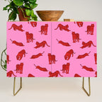 Exotic Pink + Red Wildcats Credenza Gallery Image 1
