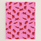 Exotic Pink + Red Wildcats Jigsaw Puzzle Gallery Image 1