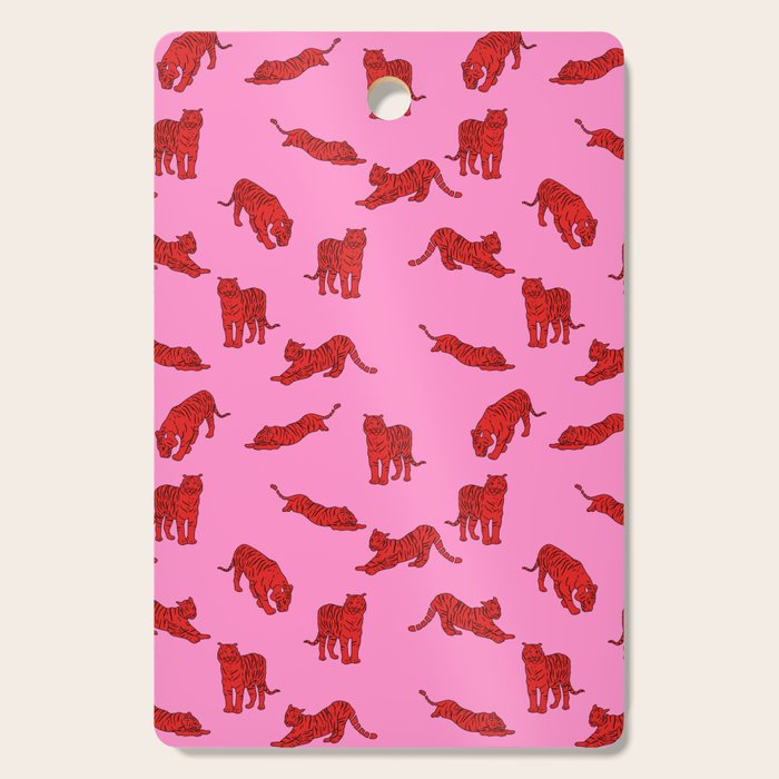 Exotic Pink + Red Wildcats Cutting Board Gallery Image 1