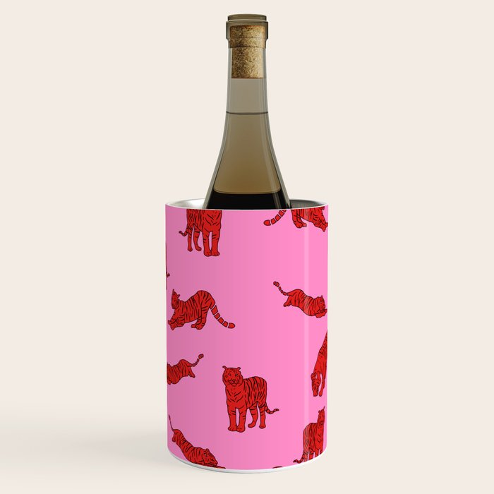 Exotic Pink + Red Wildcats Wine Chiller Gallery Image 1