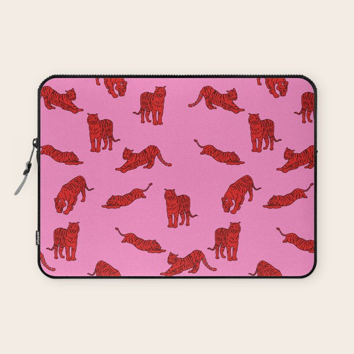 Exotic Pink + Red Wildcats Laptop Sleeve Gallery Image 1