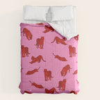 Exotic Pink + Red Wildcats Comforter Gallery Image 6