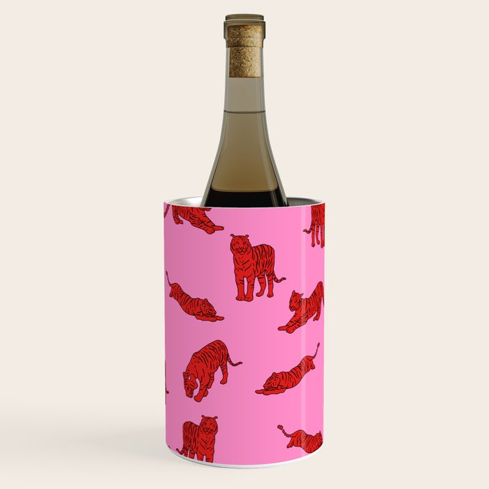 Exotic Pink + Red Wildcats Wine Chiller Gallery Image 2